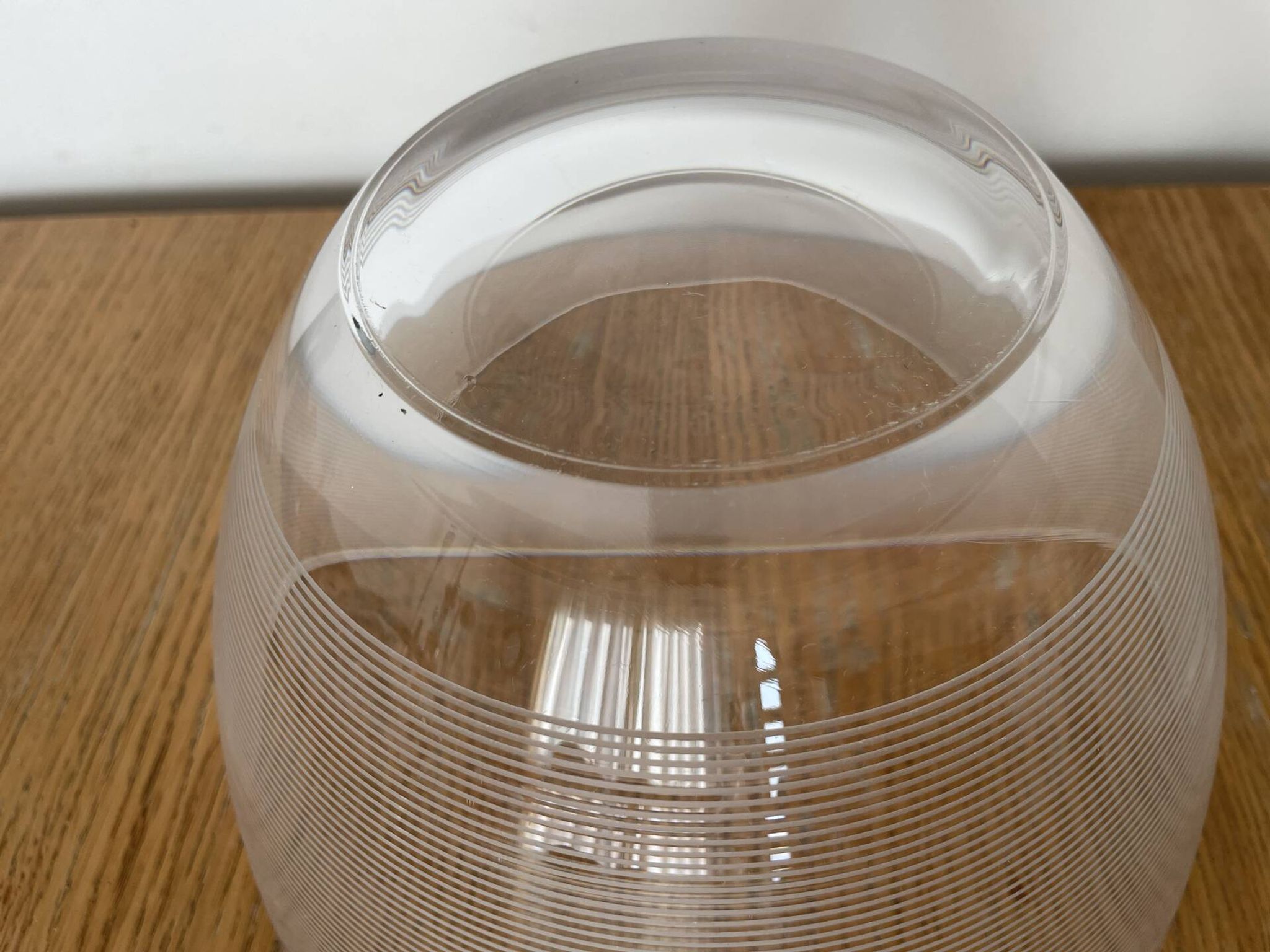 Pair of modernist salad bowls in Scandinavian style.