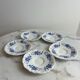 Set of 5 antique Sarreguemines saucers