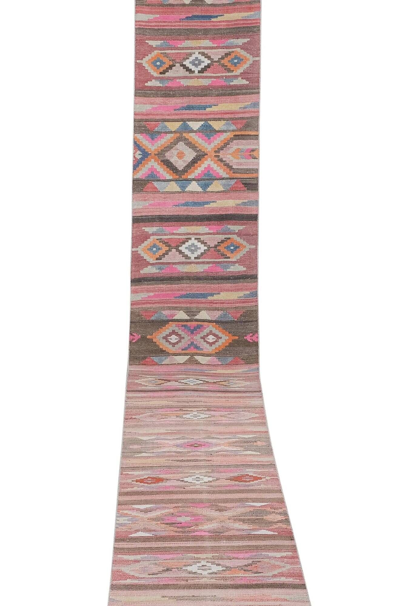Vintage Turkish hallway rug 71x722 cm
