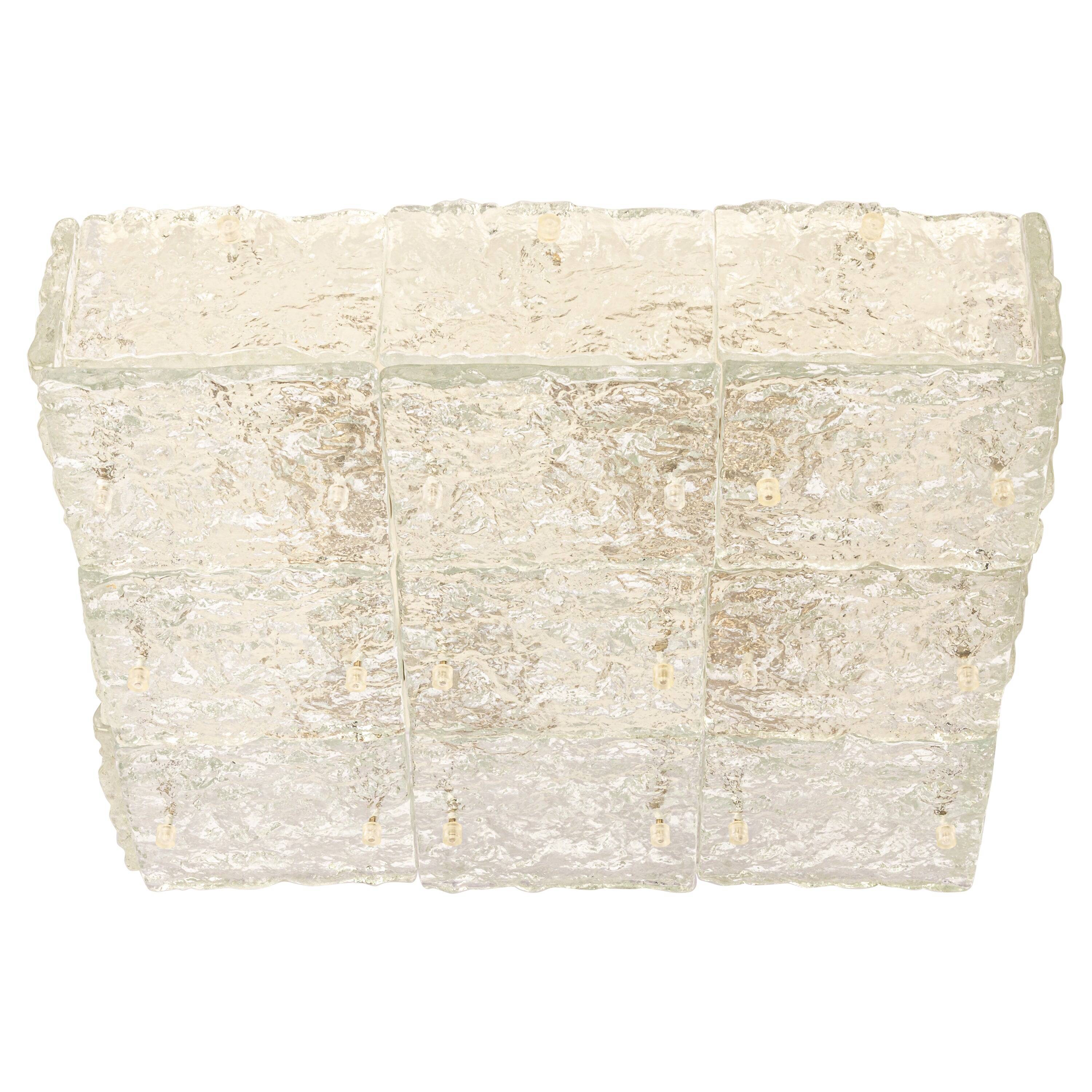 Murano glass ceiling lights by Kalmar, Austria, 1960s