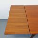 Table à manger style scandinave vintage des années 50 60 en teck avec rallonges