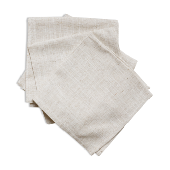 Set of 4 mottled beige towels