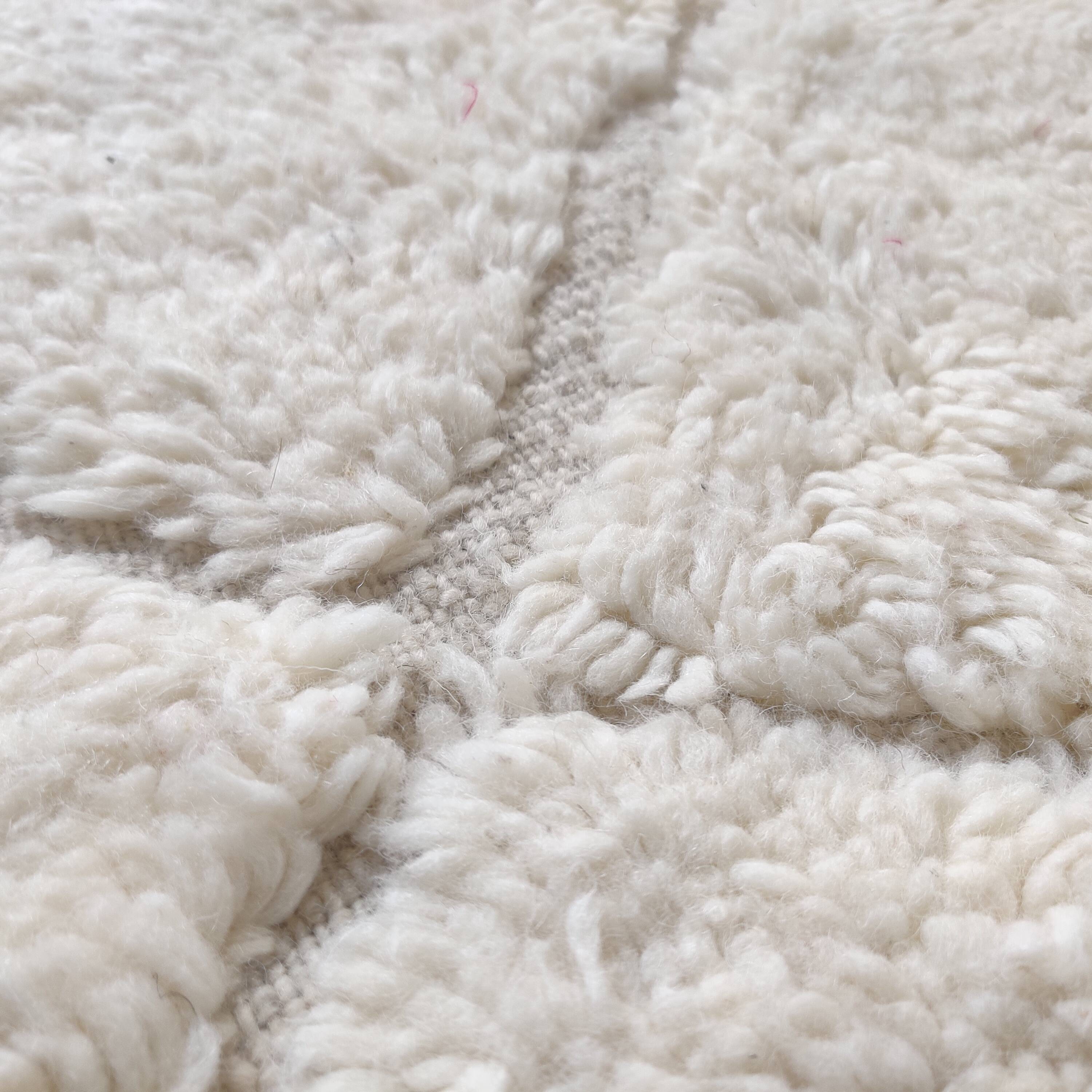 Tapis berbere losange blanc 150x250 cm