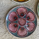 Set of 6 ceramic oyster plates