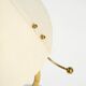 Large mid-century modern brass crow's foot table lamp by Kalmar Austria