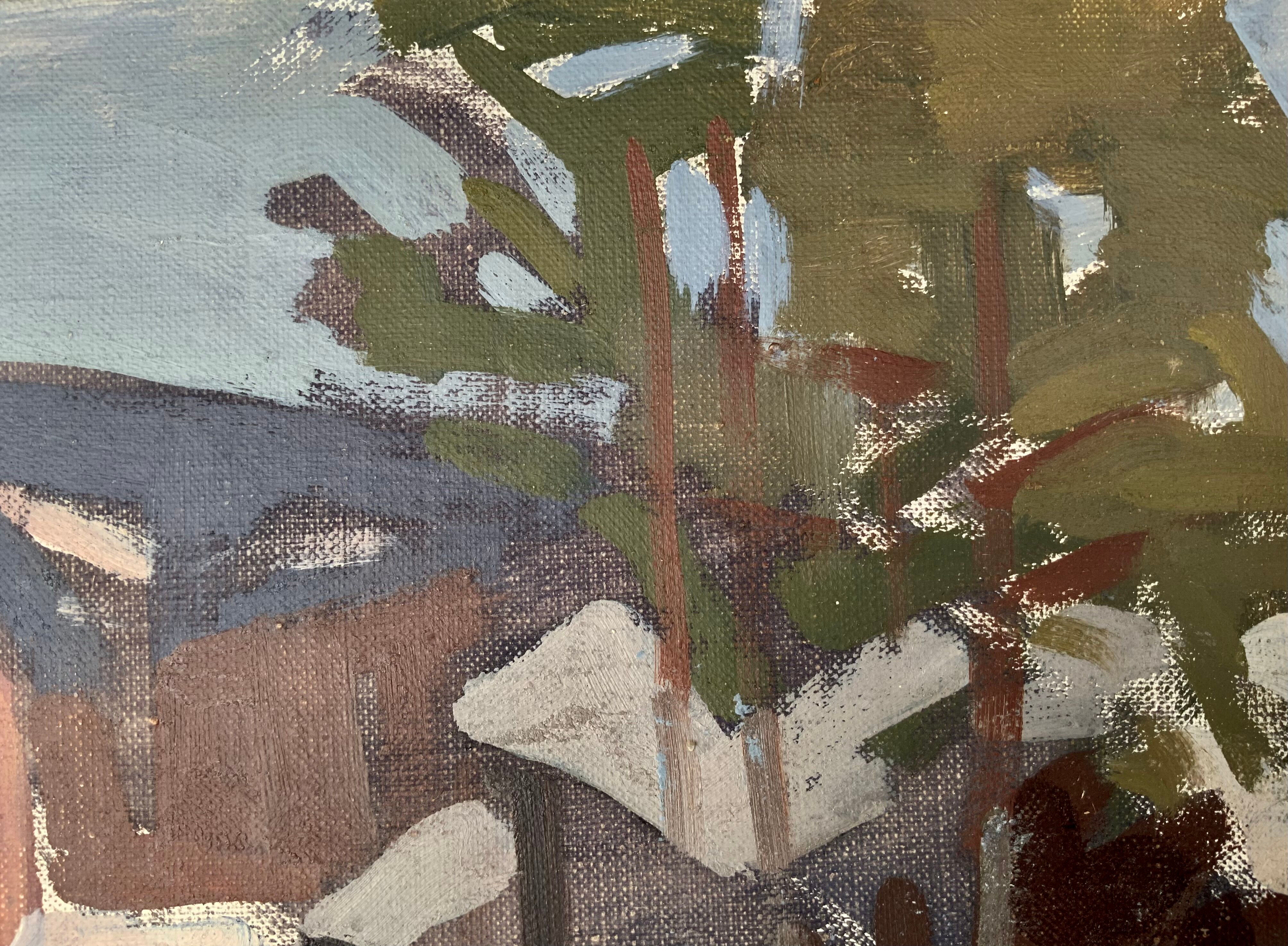 Oil on canvas by Bjorn Julin 1950s