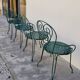 Série de 4 fauteuils de Jardin Fermob en fer ancien