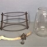 Old sif 500 oil storm lamp with its original wick ~ early twentieth