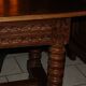 SAVOYARD CHALET TABLE, carved, with two drawers, late 18th century