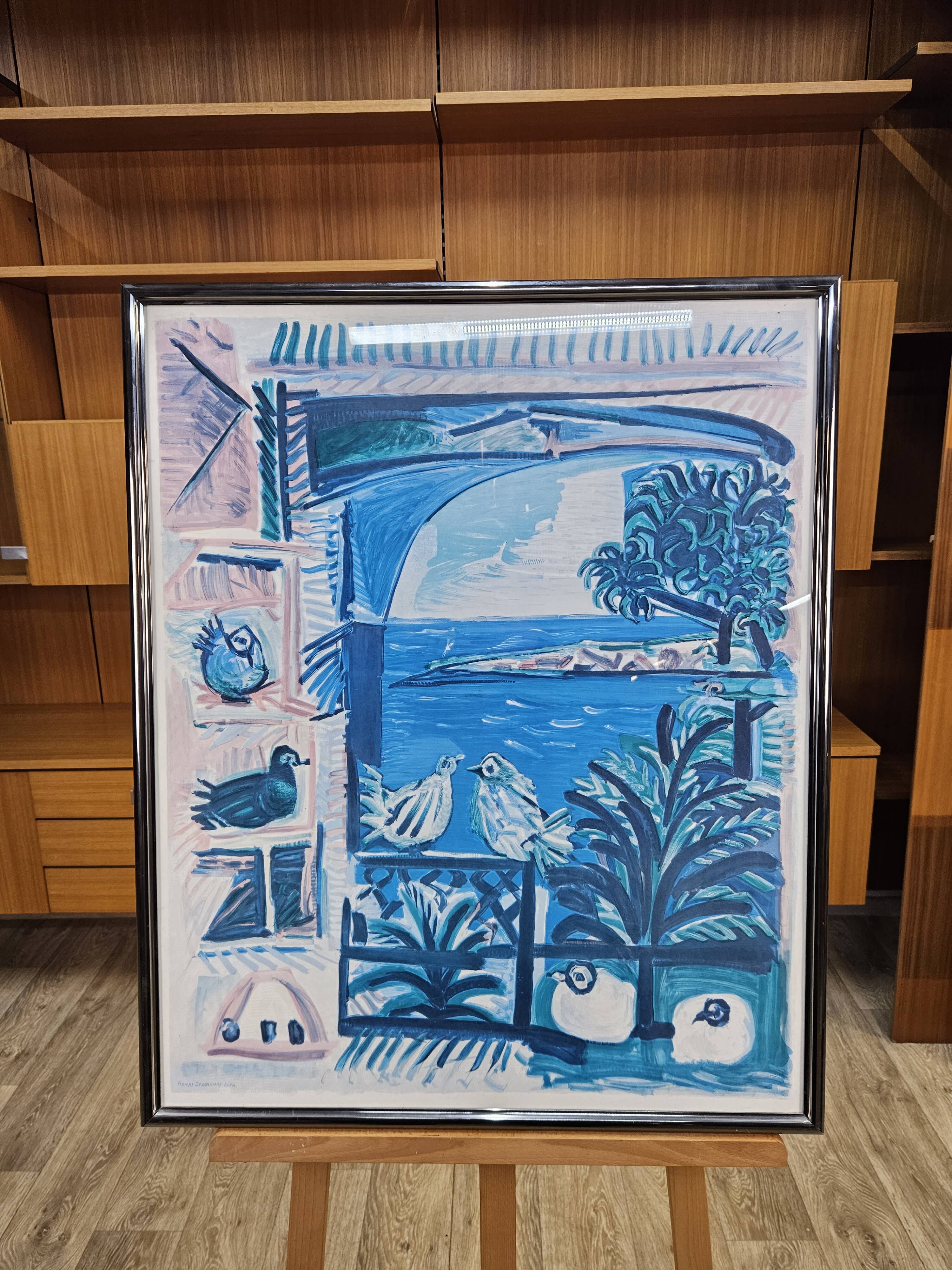 Henri Deschamps Lita. / Colored lithograph / Côte d'Azur