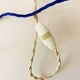 Wood trompe-l'œil lamp, 2 m fabric cable, cotton shade