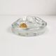 Modernist pipe ashtray, Glasdesign Georgshutte, Germany, 1970s.