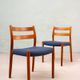 Set of 2 Model No. 84 Teak Chairs by Niels Otto Møller, Denmark, 1960s