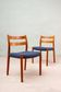 Set of 2 Model No. 84 Teak Chairs by Niels Otto Møller, Denmark, 1960s