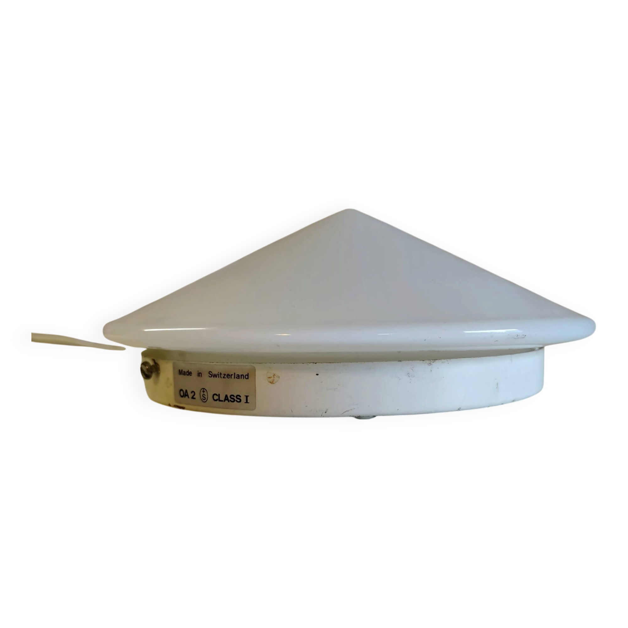 Ceiling light or conical opaline globe wall light - 80s/90s
