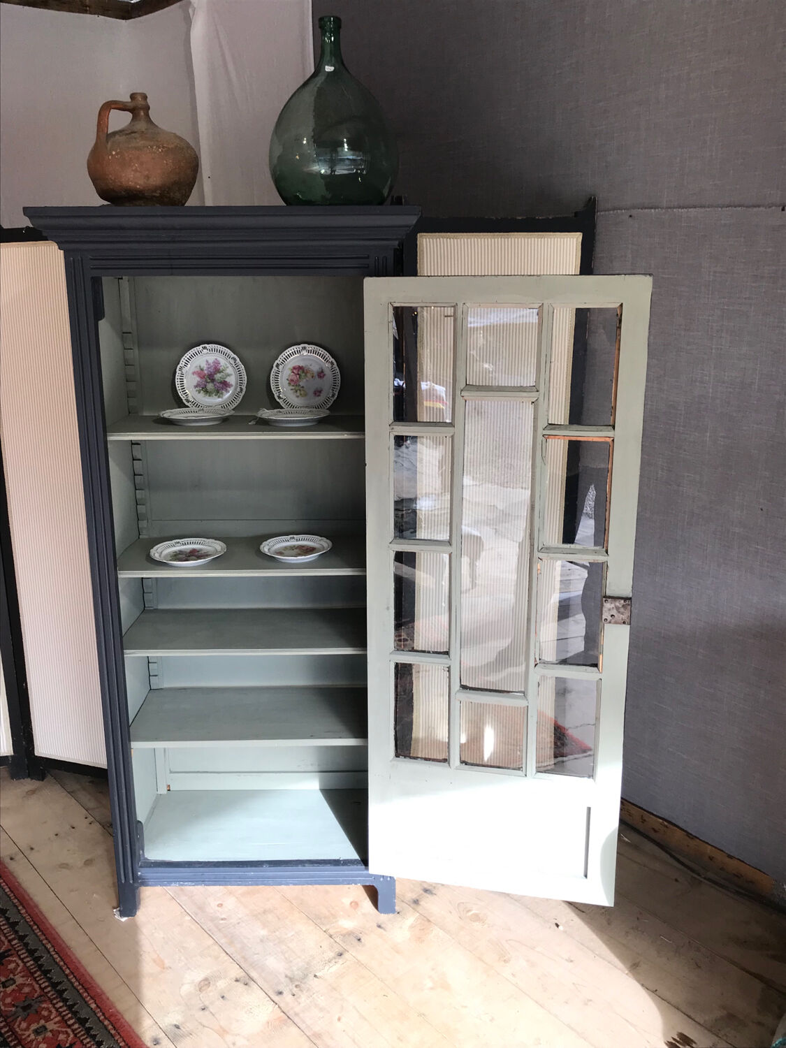 Parisian glass cabinet