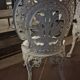 Pair of antique openwork aluminum garden chairs – Victorian style