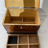 coffret à bijoux marqueterie diverses essences de bois