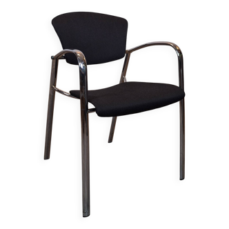 Brayton International Collection Steelcase black and aluminum chair