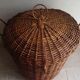 Panier à linge en osier vintage