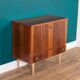 Retro Rosewood MidCentury Drinks Cabinet Bar Low Cabinet Sideboard