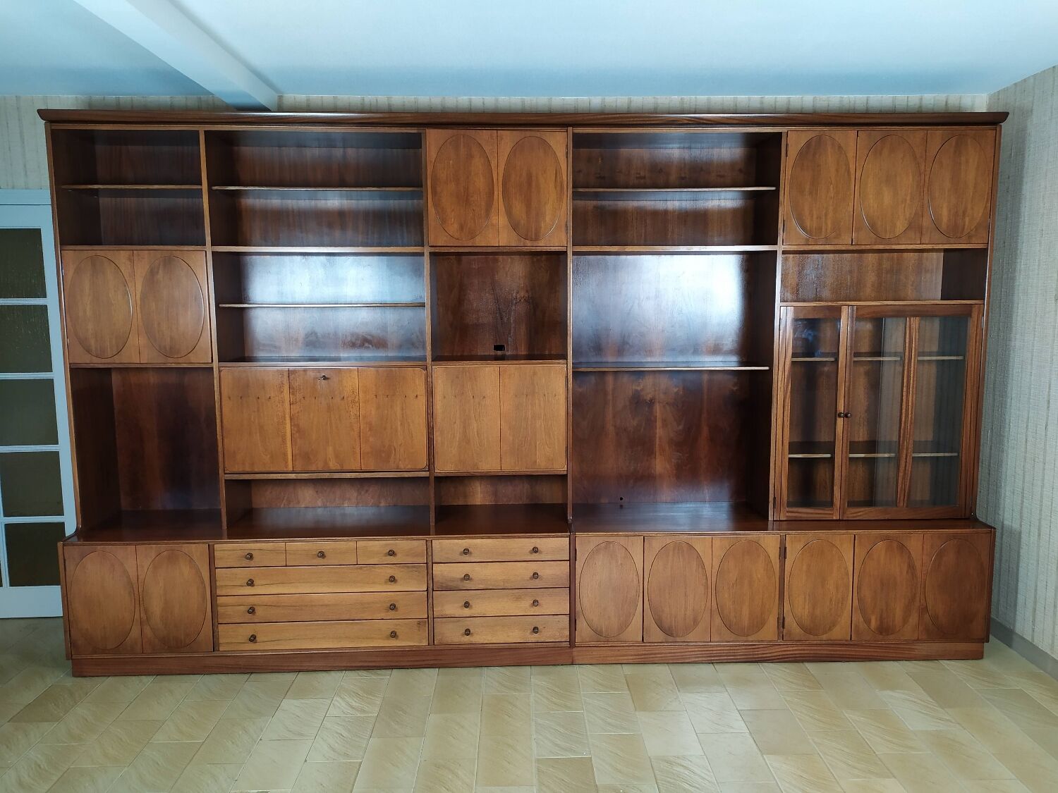 Vintage bookcase jacques hauville