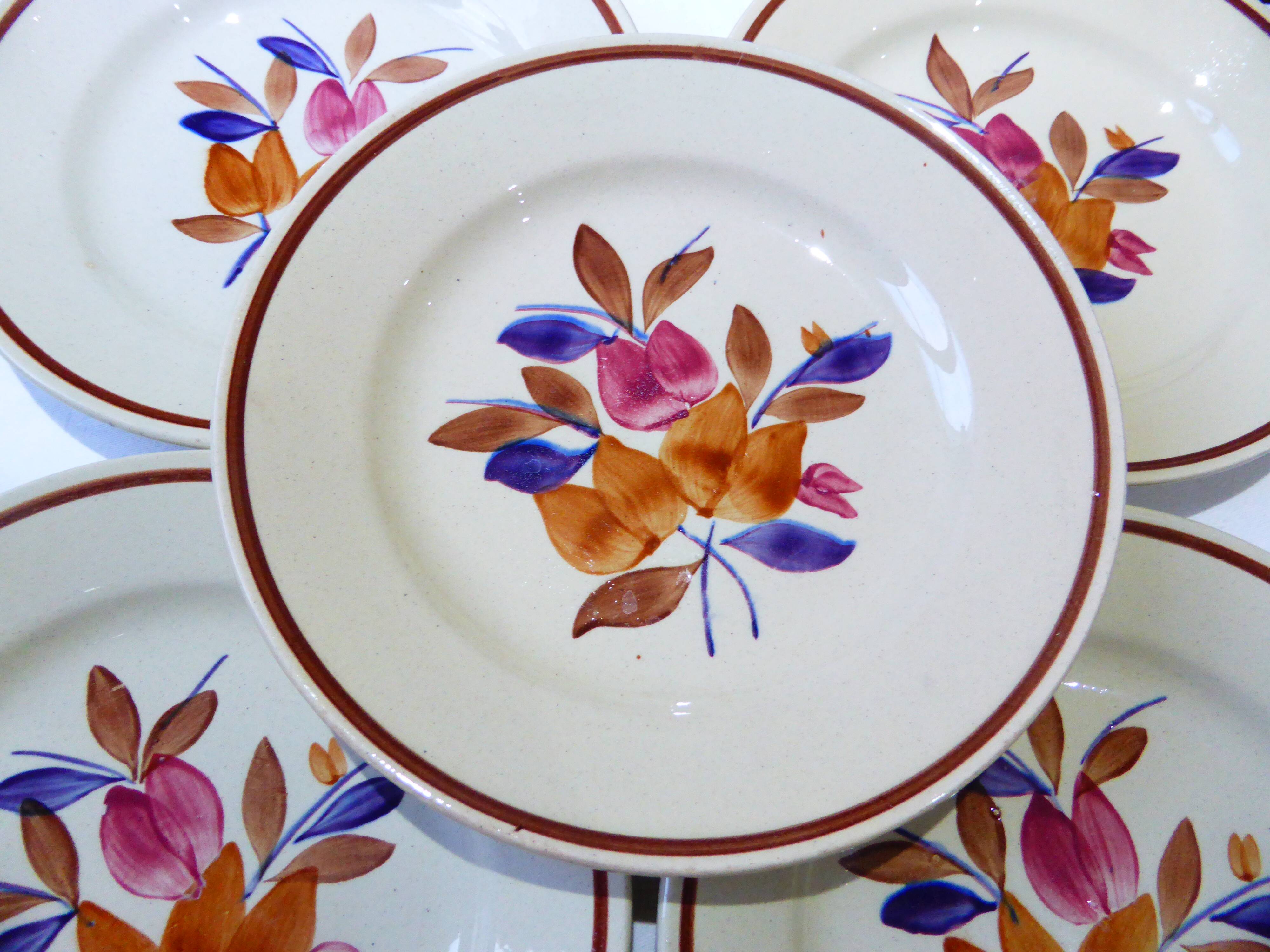 5 assiettes plates
