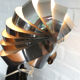 Adjustable metal clip lamp, fan, 1980s