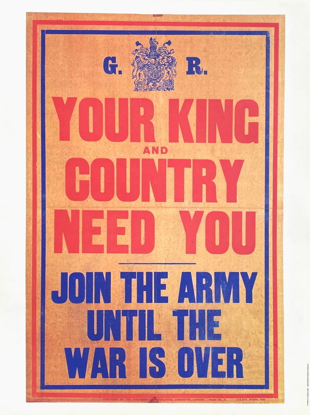Poster your king and country need you