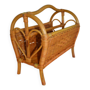 Porte-revues en rotin