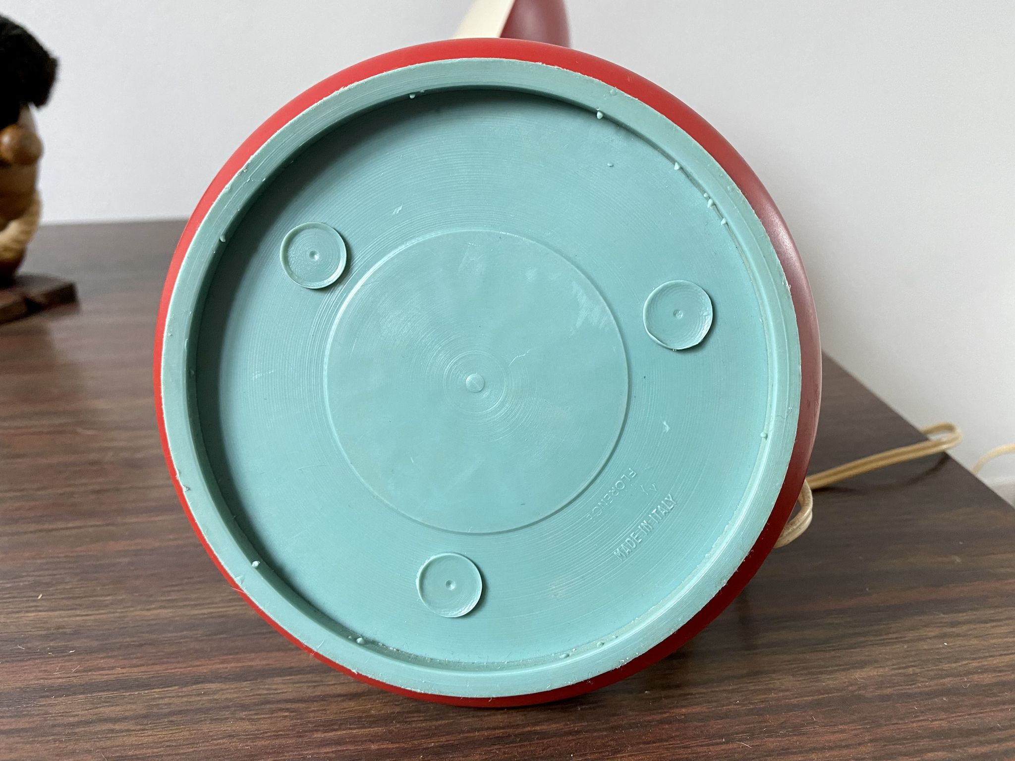 Vintage Italian diabolo casserole lamp 50s 60s Florence
