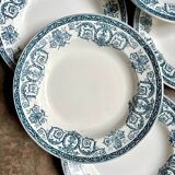 6 deep plates Léon Graves in earthenware, "Marie-Louise" service
