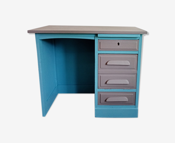 Bureau de ministre enfant bleu et gris