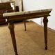 Table basse bois doré et plateau marbre style Louis XVI