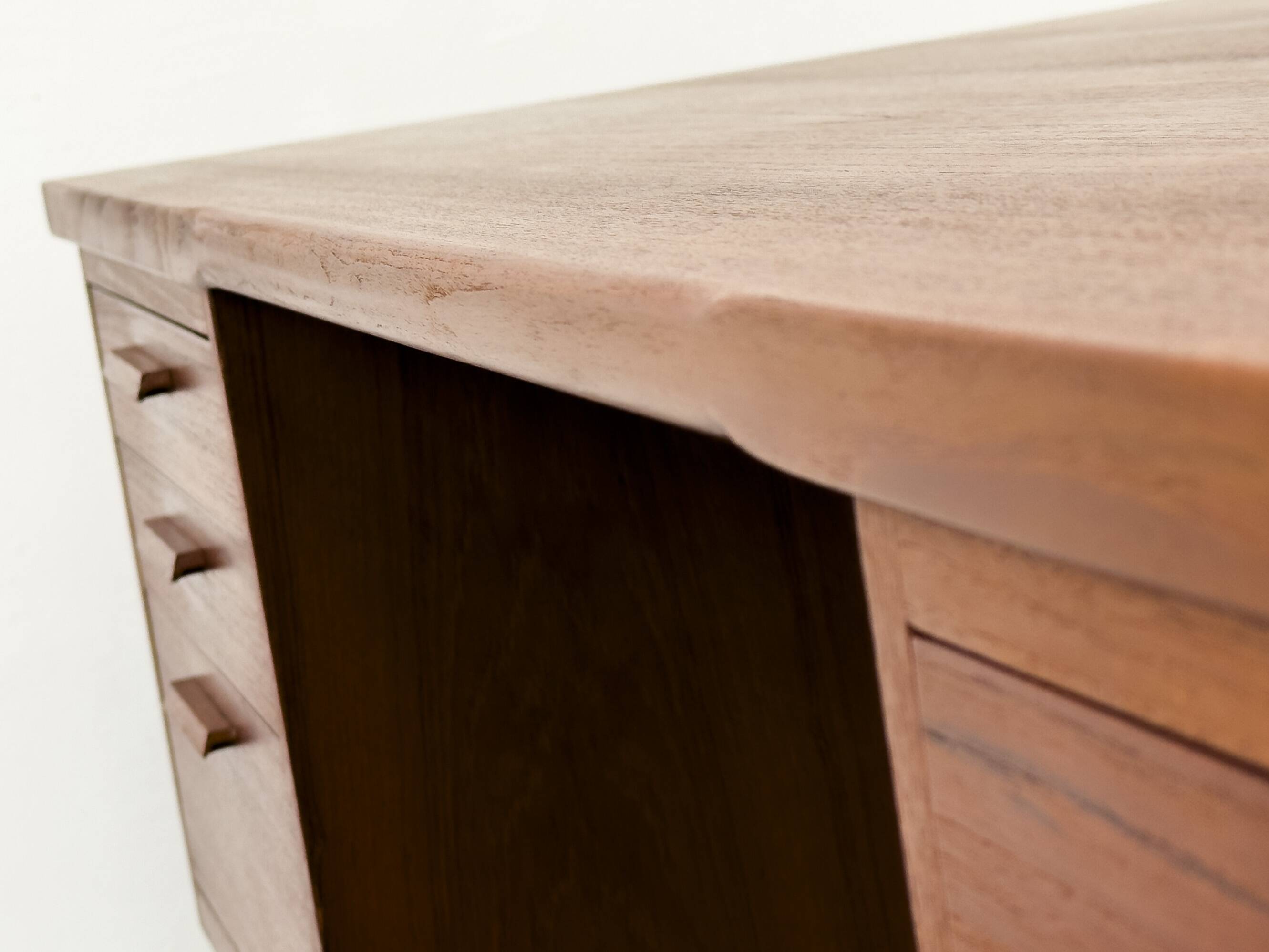 Danish teak desk with drawers, 1960s