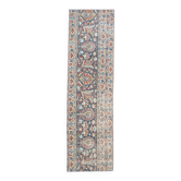 Tapis coureur persan bleu marine et rouge 2x7, 60x208 cm