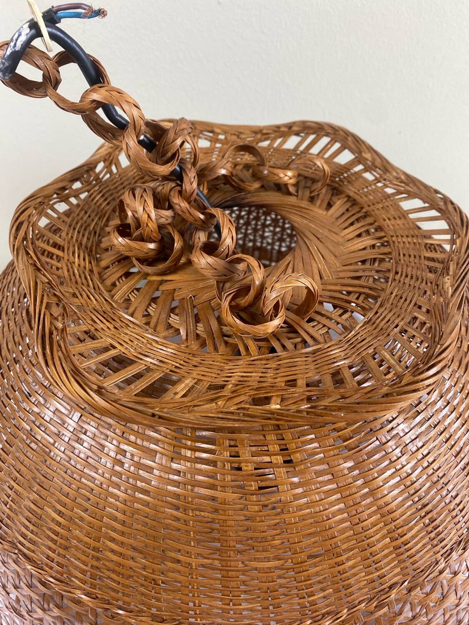 Suspension vintage cannage