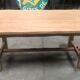 Old artisanal farmhouse table solid oak