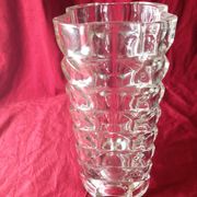 Vase en verre art deco vintage
