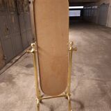 MIROIR  EN LAITON VINTAGE 70'S