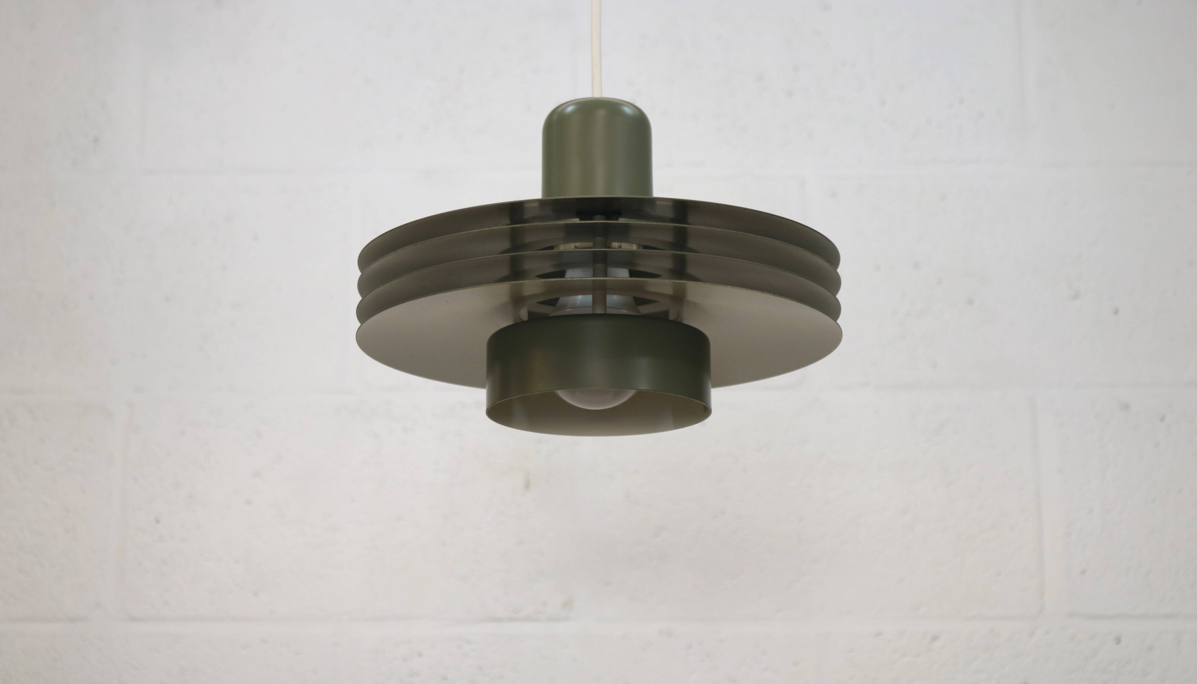 Danish Design Lamp Horn Lighting Model 763 – Restored Green Nordic Style Pe