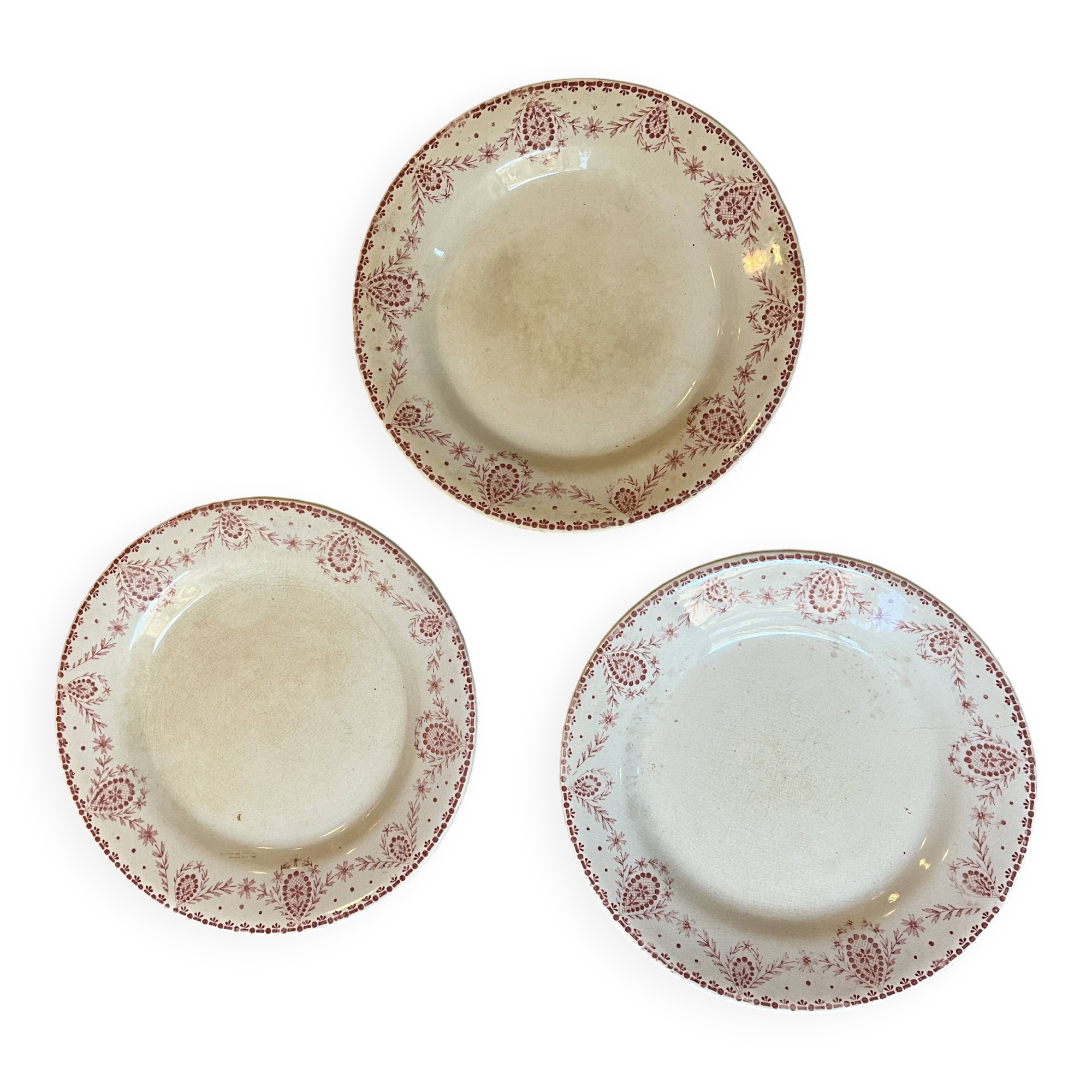 Assiettes Creil Montereau Bruxelles