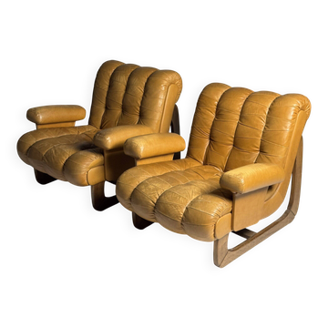 Vintage Italian armchairs 1970-1980