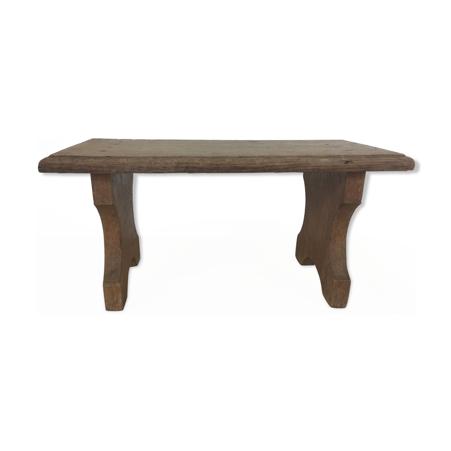 Vintage wooden footrest stool