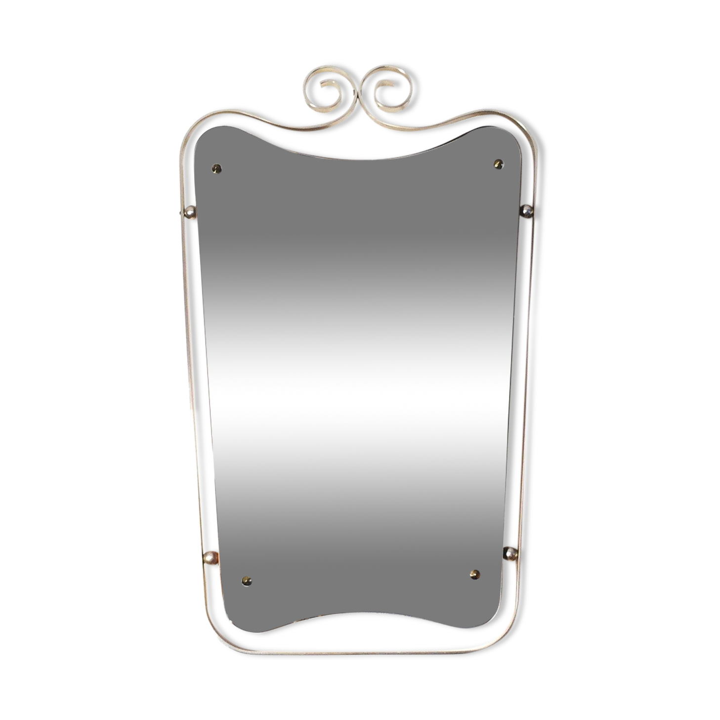 Miroir forme libre " blason " doré 74 x 46cm