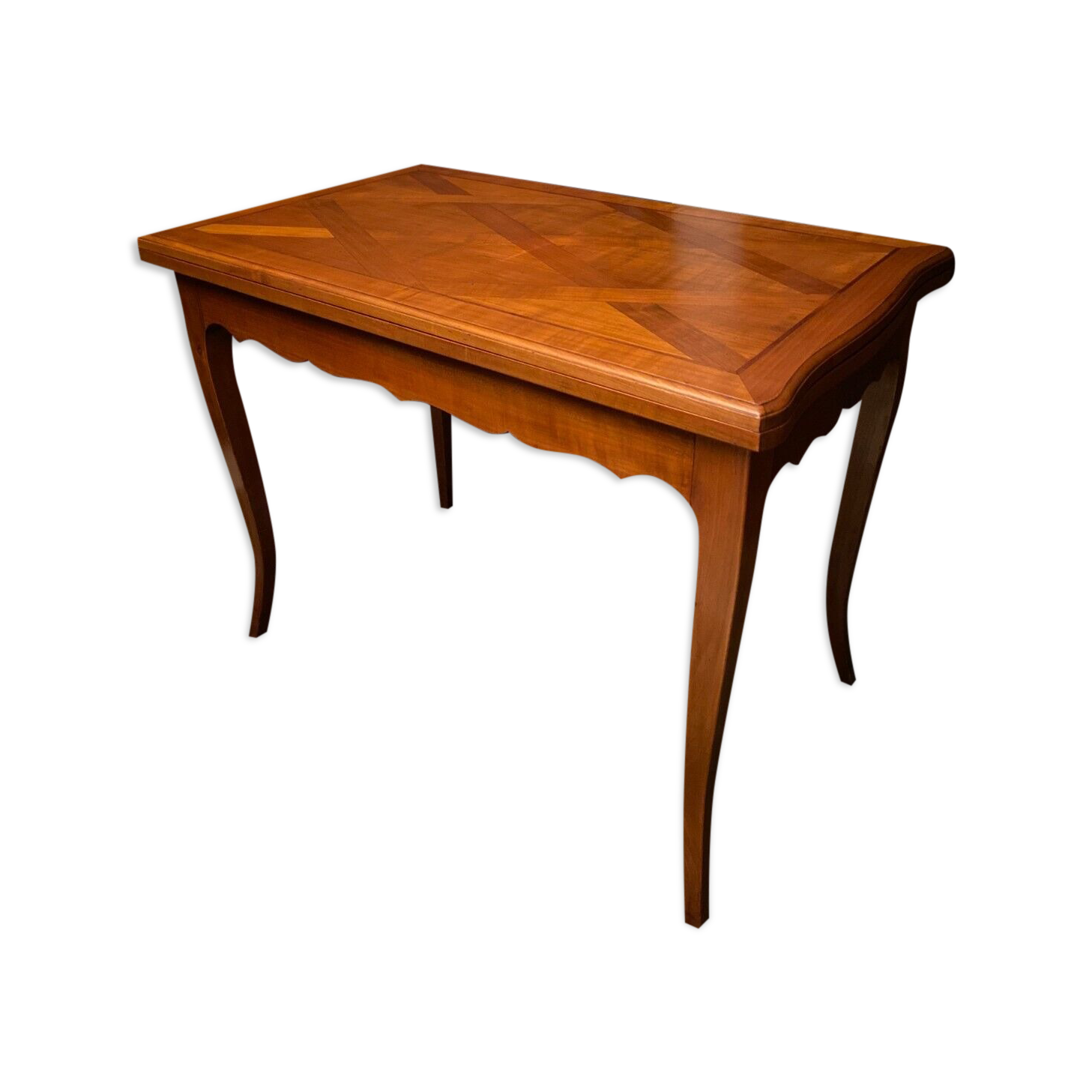 Table with wallet tray modular length Louis XV 281cm