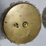 Murano Glass Flower Seguso Flushmounts Set of 2 1960’s