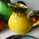 Keraluc Quimper France coffee service, 4 cups