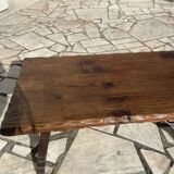Brutalist wooden coffee table