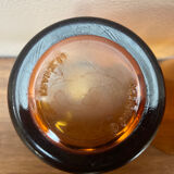 Set of 4 vintage Duralex amber glass water glasses